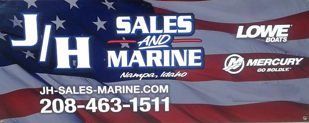 boats jh sales and marine sign